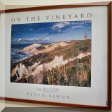 A14. Framed “On the Vineyard” print. 